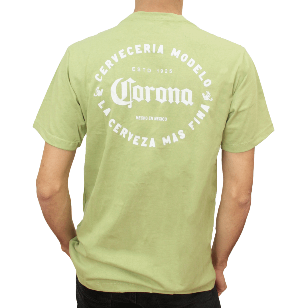Camiseta Lettering Verde - Corona