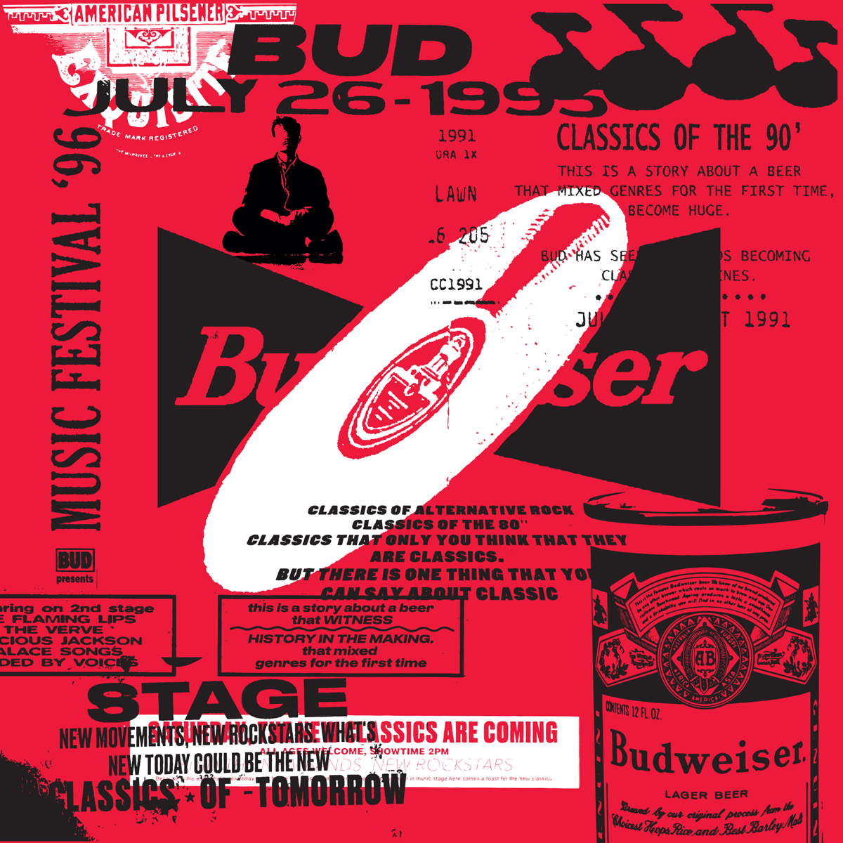 Bandana Budweiser Vermelha